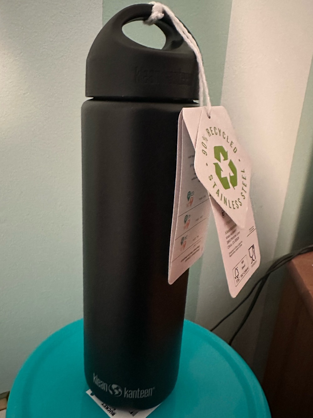 Klean Kanteen Matte Black Stainless Water Bottle